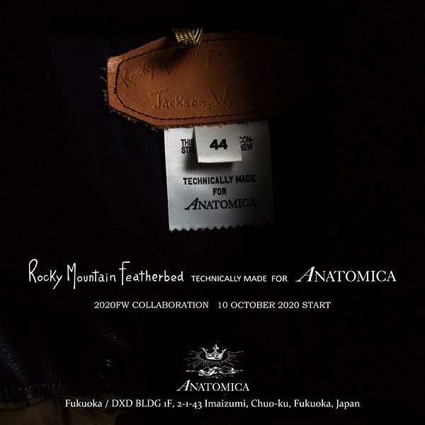 ROCKY MOUNTAIN FEATHERBED x ANATOMICA NEW RELEASE EVENT