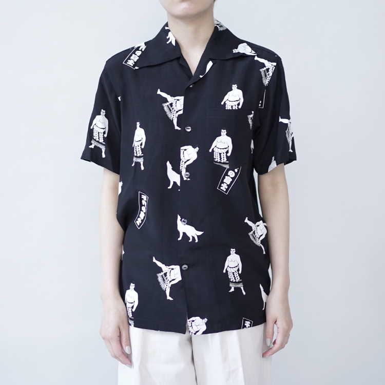 Aloha Blossom 千代の富士コラボ アロハシャツ 42 ブラック