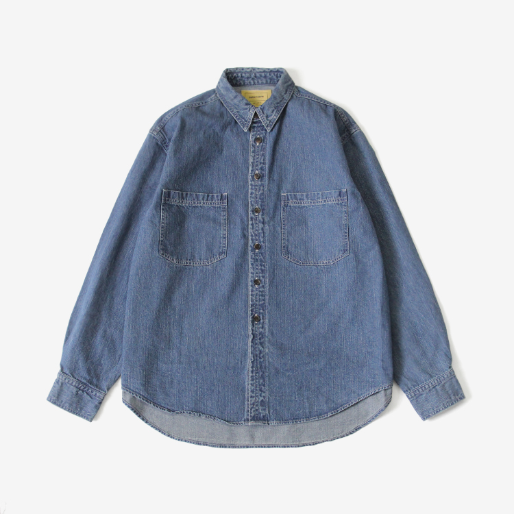 DENIM WORK SHIRTS -wash- / INDIGO | SEVEN BY SEVEN(セブン バイ