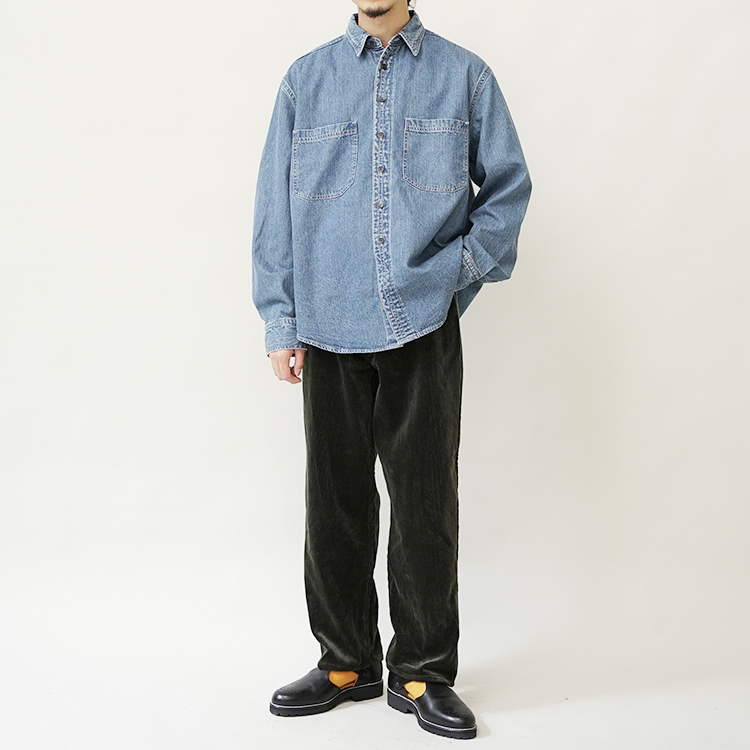 DENIM WORK SHIRTS -wash- / INDIGO | SEVEN BY SEVEN(セブン バイ