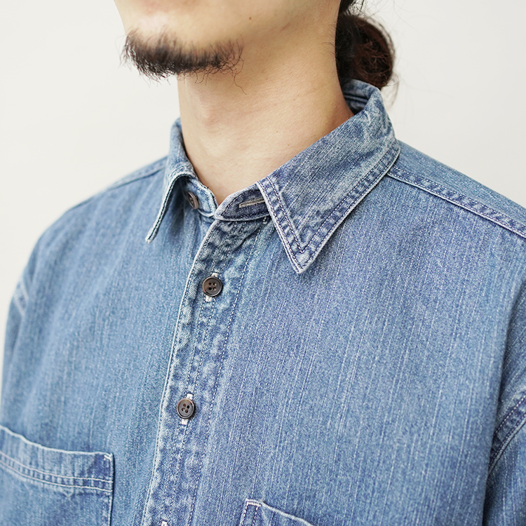 DENIM WORK SHIRTS -wash- / INDIGO | SEVEN BY SEVEN(セブン バイ