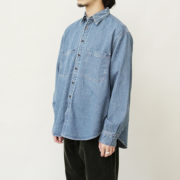 DENIM WORK SHIRTS -wash- / INDIGO | SEVEN BY SEVEN(セブン バイ