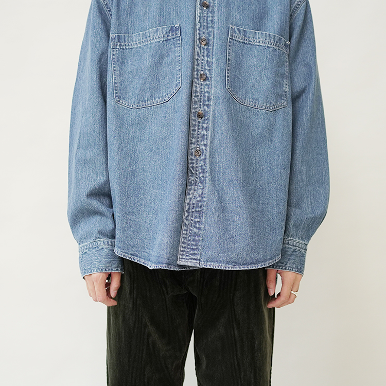 DENIM WORK SHIRTS -wash- / INDIGO | SEVEN BY SEVEN(セブン バイ