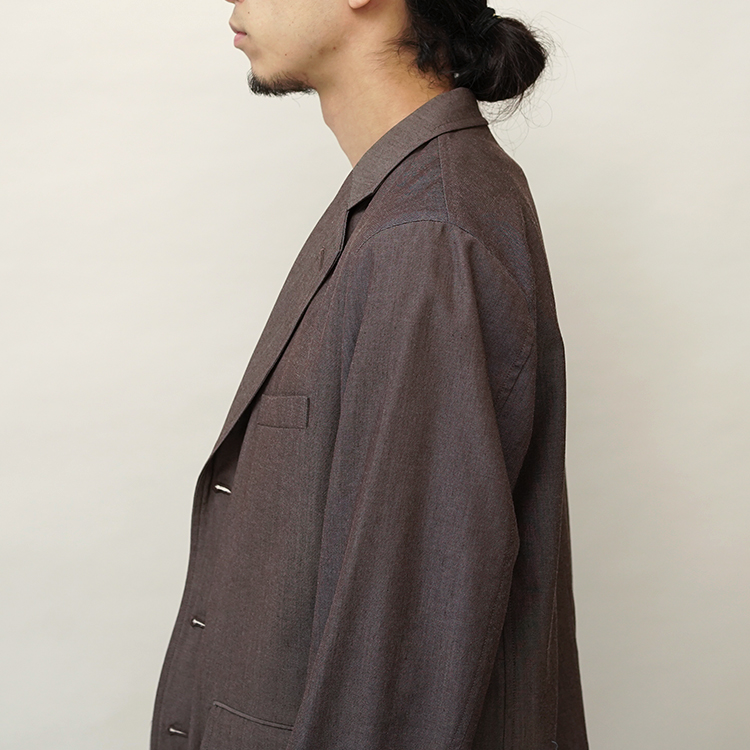 TAILORED JACKET - Wool crepe - / GREY | SEVEN BY SEVEN(セブン バイ