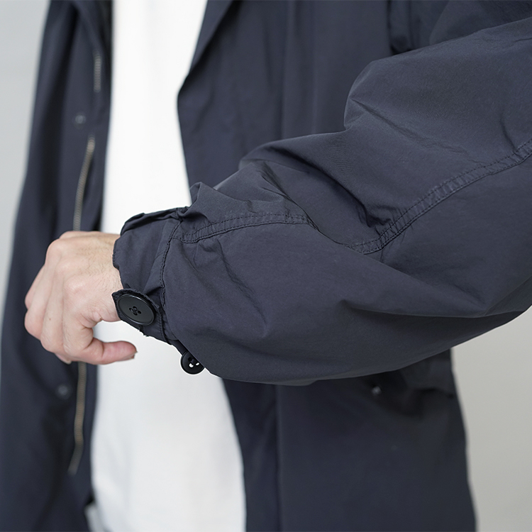 AIR VENTILE SHORT MODS COAT / CHARCOAL GREY | ATON (MEN)(エイトン