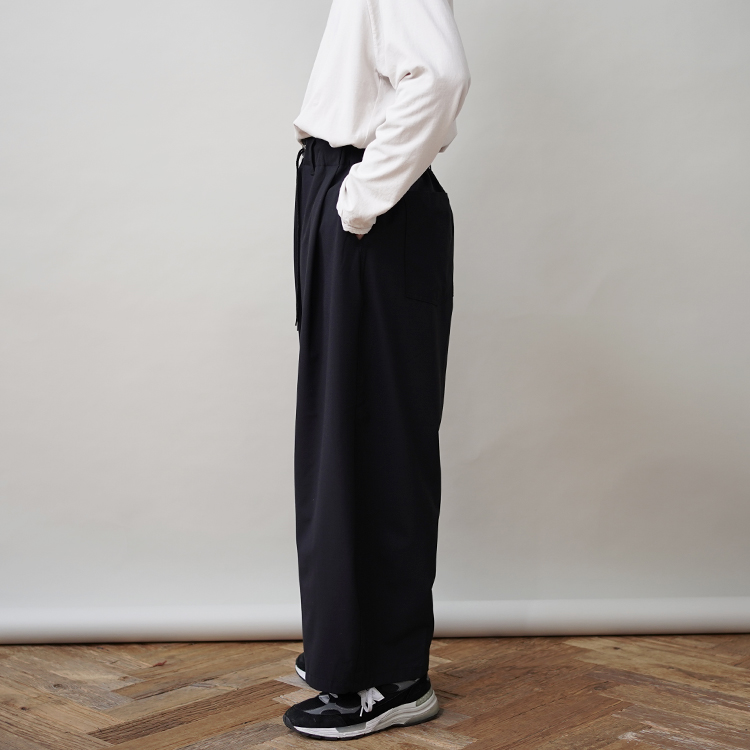 定番 Sillage black pants circular シアージ スラックス - www.um