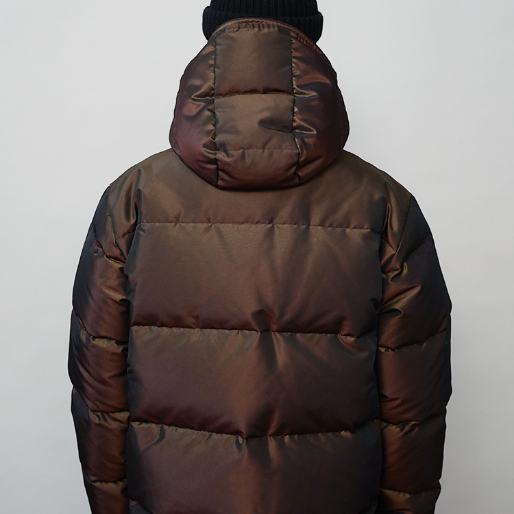 IRIDESCENT DOWN JACKET - Polyester taffeta - / BROWN | SEVEN BY