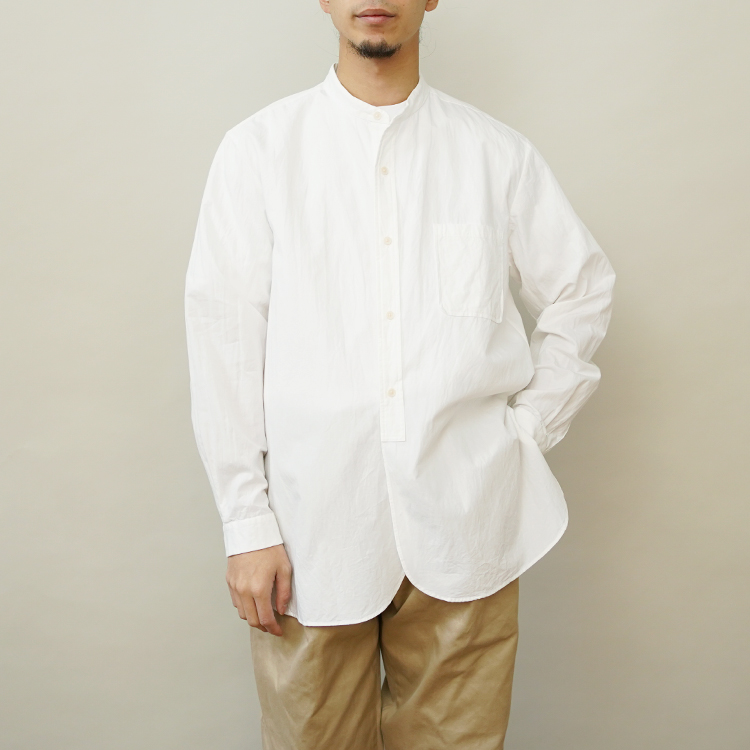 限定価格セール！ YAECA WRITE Button Stand Shirt WRITE #D.Brown