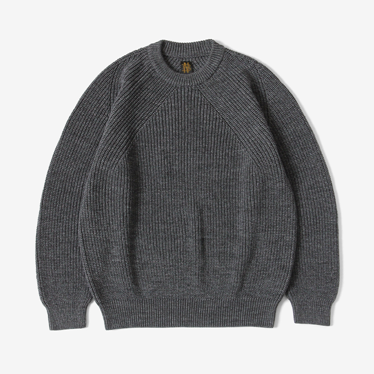 SIGNATURE CREW NECK (FADE COLOR) / GREY | BATONER (MEN)(バトナー