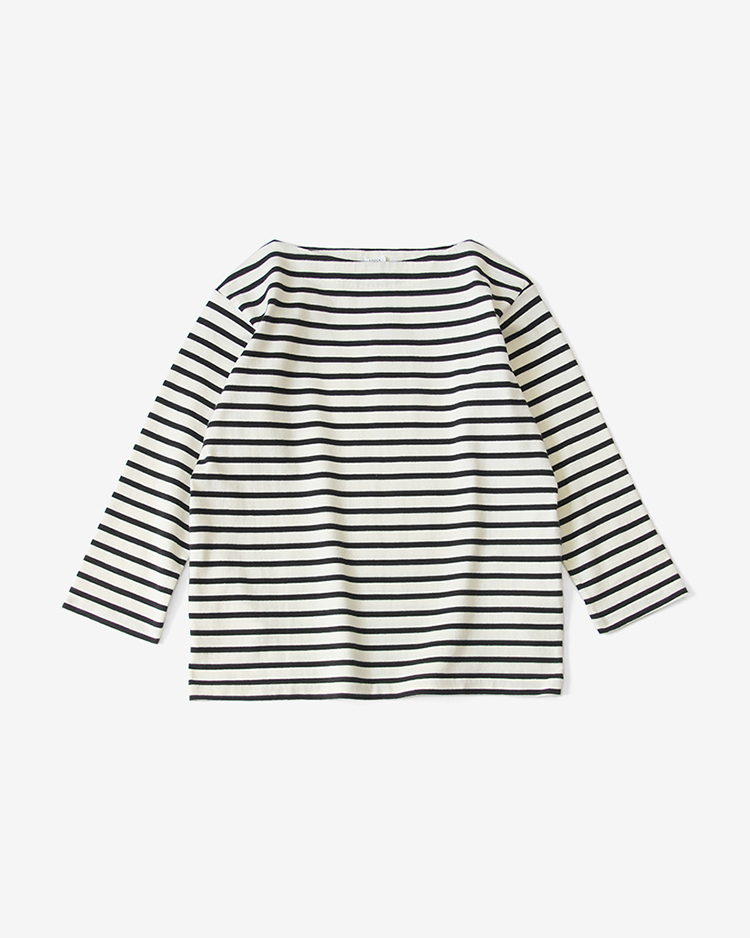 BASQUE SHIRT / NAVY / OFF WHITE-ST | YAECA (WOMEN)(ヤエカ) | T