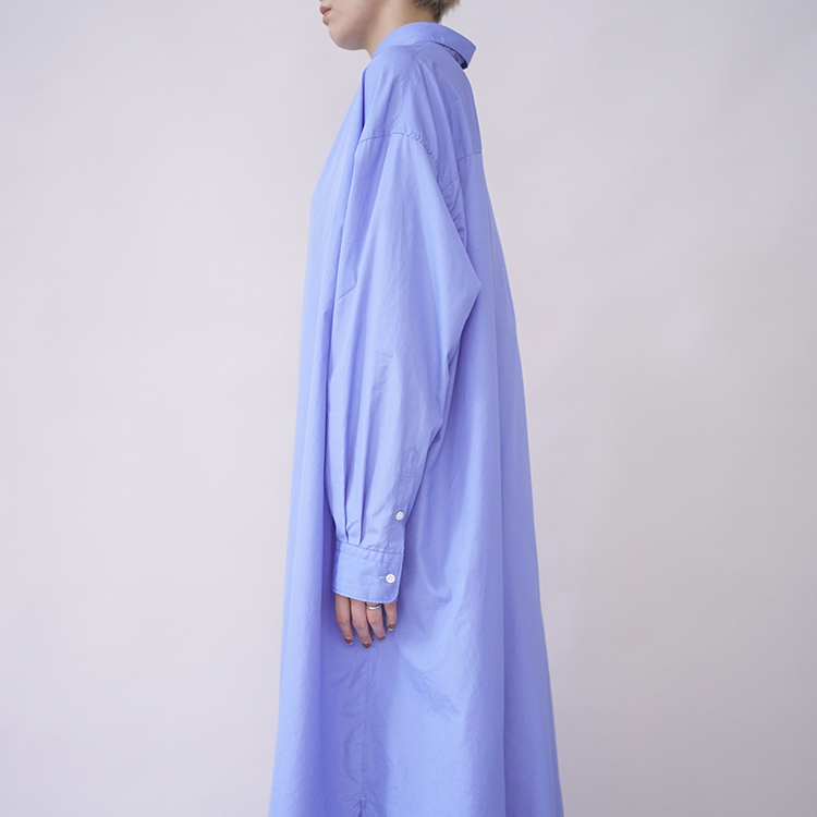 Broad Regular Oversized Shirt Dress / BLUE | Graphpaper (WOMEN