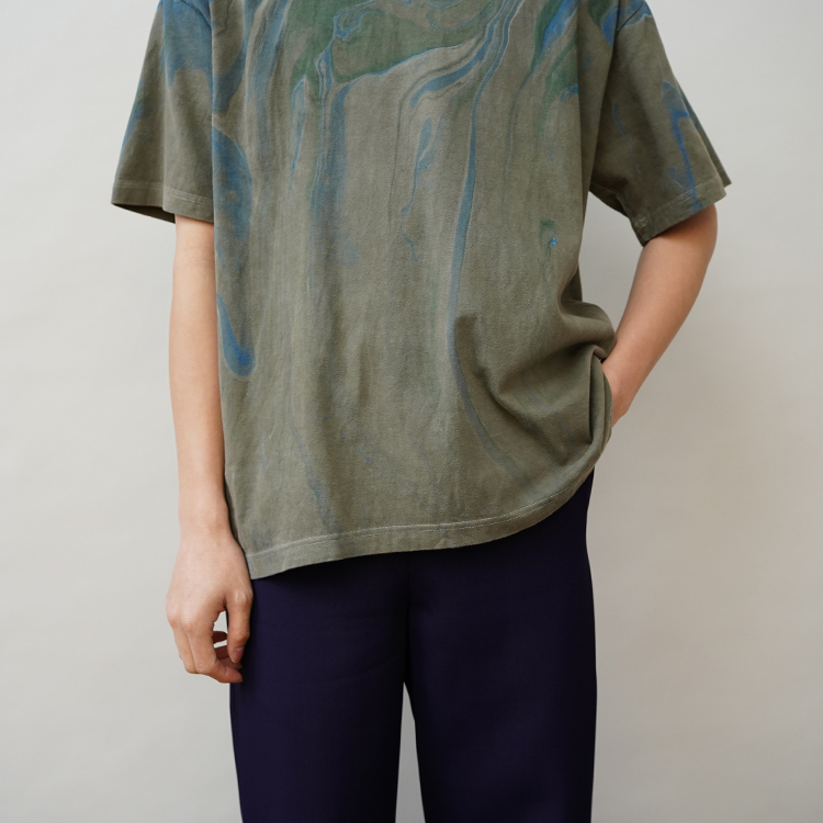 PIGMENT DYED TEE - Hydro dip dyeing - / | SEVEN BY SEVEN(セブン