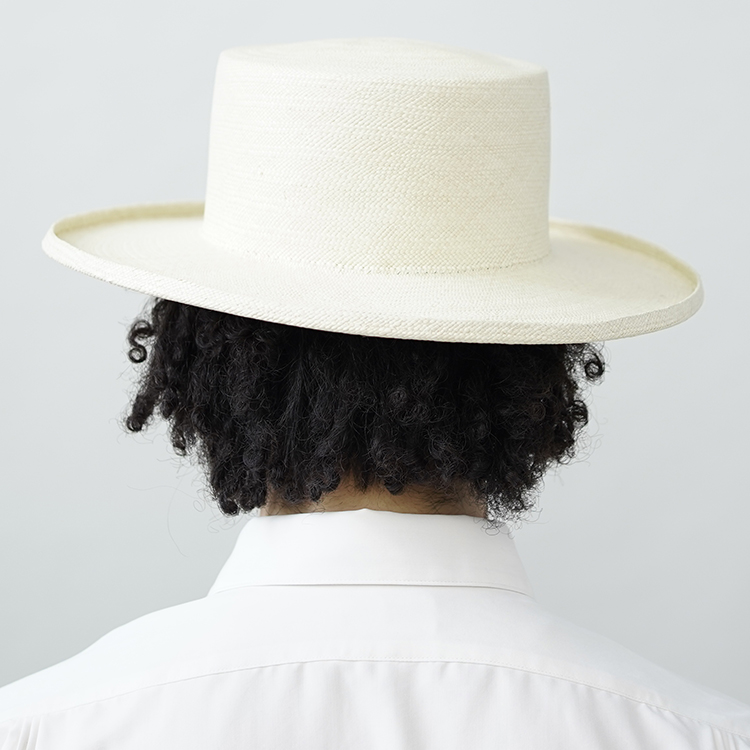 ブランド 新品 希少ORRS オールズ FLAT CLOWN PANAMA HAT パナマハット