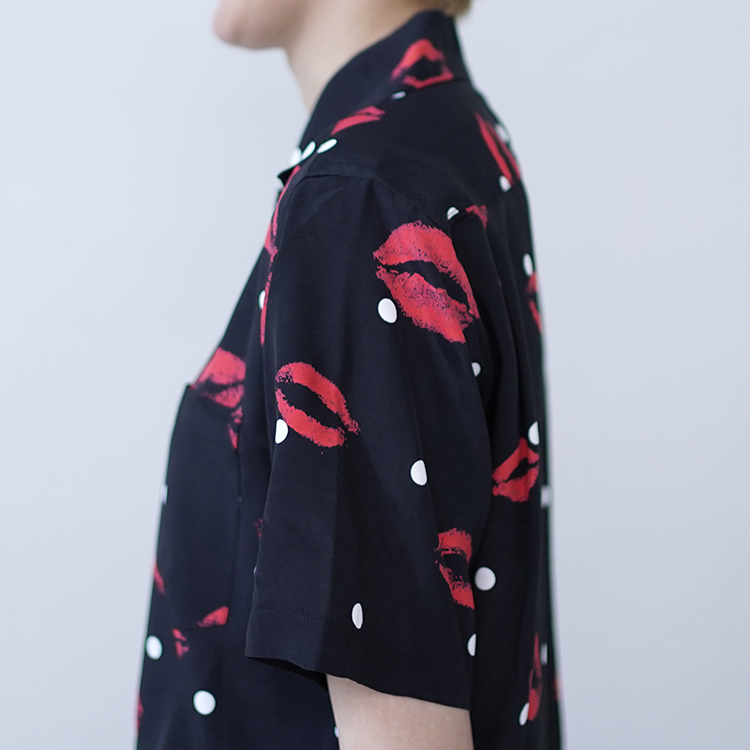 KISS / BLACK | Aloha Blossom (MEN)(アロハブロッサム) | SHIRTS