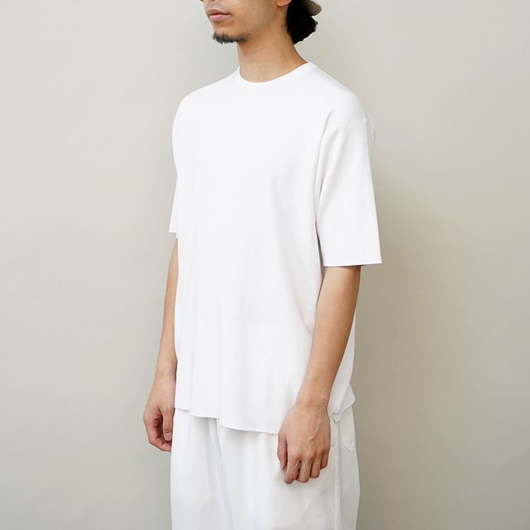 BATONER ホワイト 32G SMOOTH COTTON CREW NECK | kollingimoveis.com.br