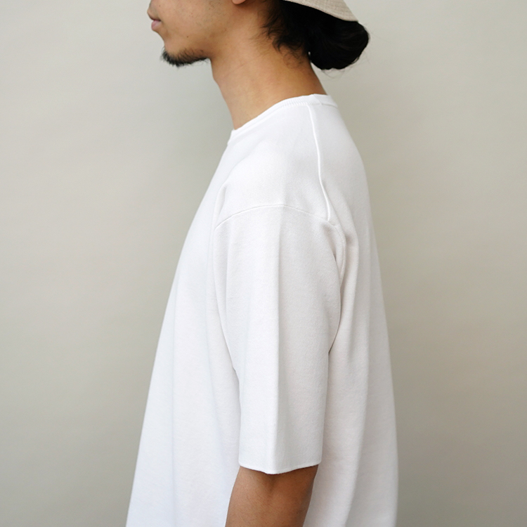 BATONER ホワイト 32G SMOOTH COTTON CREW NECK | kollingimoveis.com.br