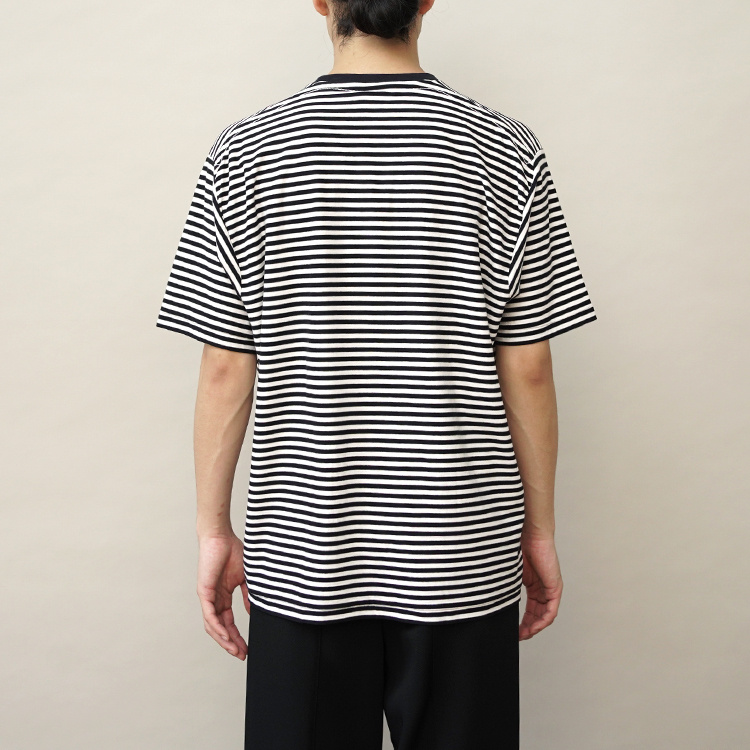 メール便指定可能 YAECA ヤエカ CREW NECK T-SHIRTS NAVY-ST2