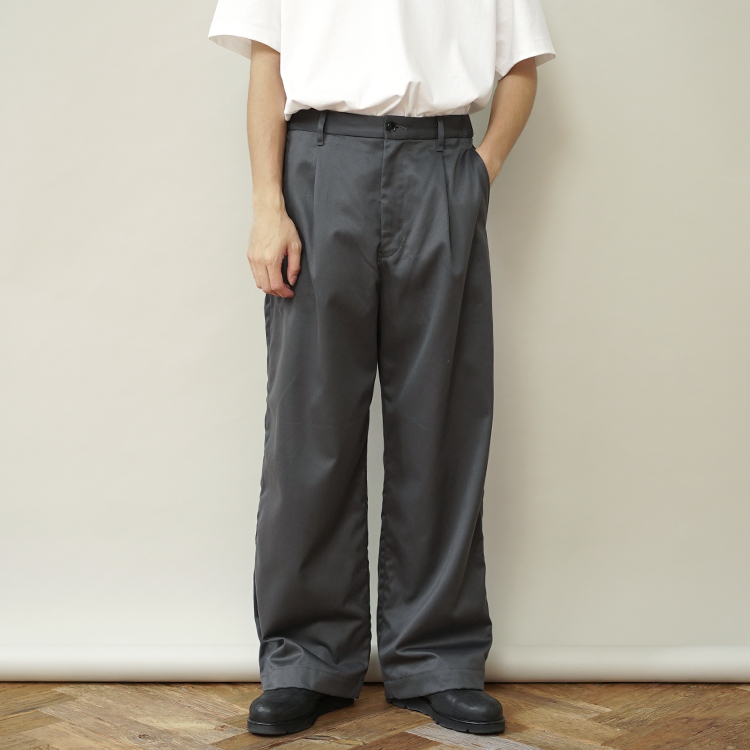 Suvin Chino Wide Straight Trousers / GRAY | Graphpaper (MEN