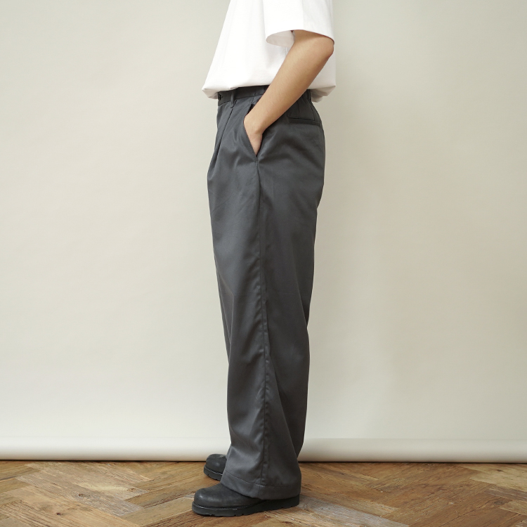 Suvin Chino Wide Straight Trousers / GRAY | Graphpaper (MEN