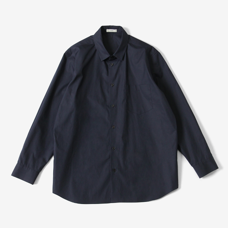 SUVIN BROAD STANDARD SHIRT / NAVY | ATON (MEN)(エイトン) | SHIRTS