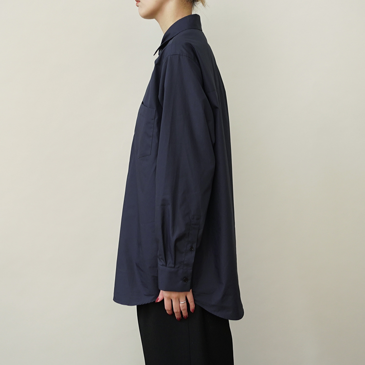 SUVIN BROAD STANDARD SHIRT / NAVY | ATON (MEN)(エイトン) | SHIRTS