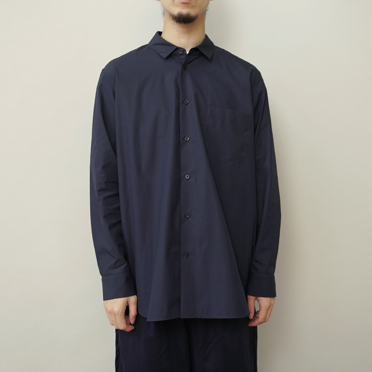 SUVIN BROAD STANDARD SHIRT / NAVY | ATON (MEN)(エイトン) | SHIRTS