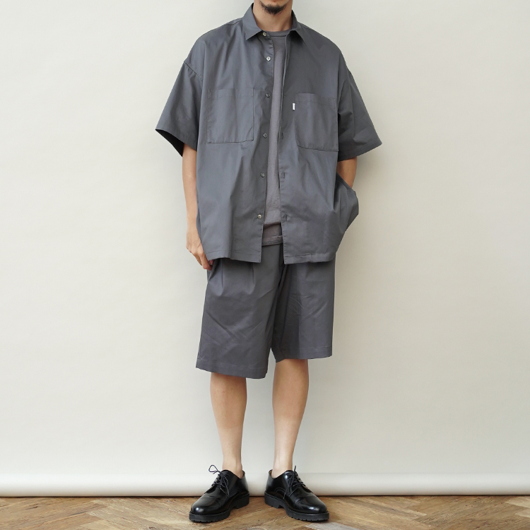 商品は直営店 新品 Solotex Twill S/S Oversized Box Shirt - トップス