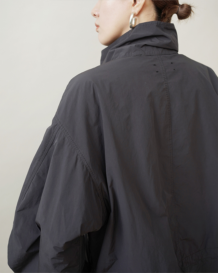 AIR WEATHER SHORT MODS COAT / CHARCOAL GRAY | ATON (MEN)(エイトン