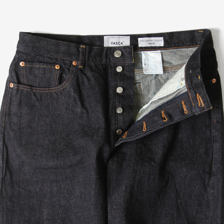 売れ筋公式店 YAECA 10-14W DENIM WIDE TAPERED INDIGO - パンツ