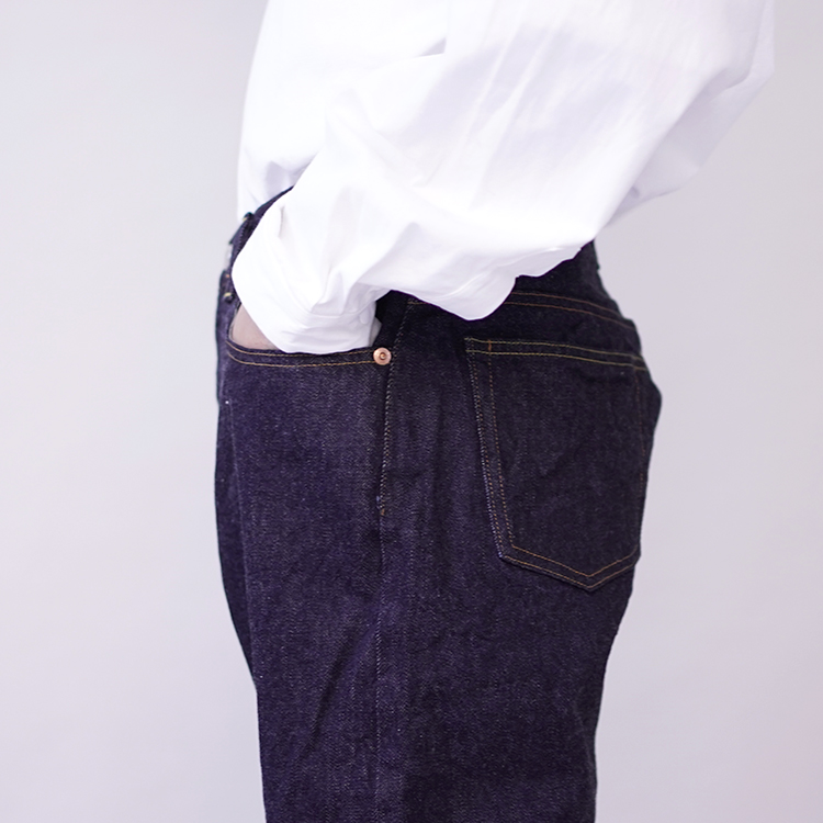 売れ筋公式店 YAECA 10-14W DENIM WIDE TAPERED INDIGO - パンツ