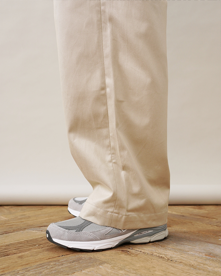 Westpoint Chino Wide Straight Trousers / BEIGE | Graphpaper (MEN