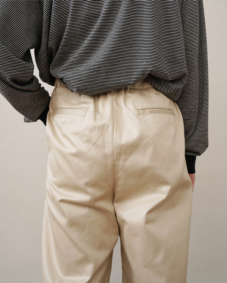 Westpoint Chino Wide Straight Trousers / BEIGE | Graphpaper (MEN