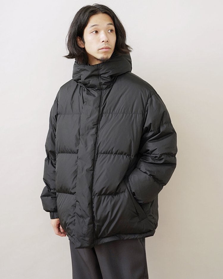 PERTEX_SHIELD Reversible Hooded Down / BLACK x BLACK | Graphpaper