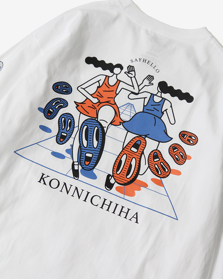 SAYHELLO Rimo KOnnichiwa L/S Tee 2302-T02-