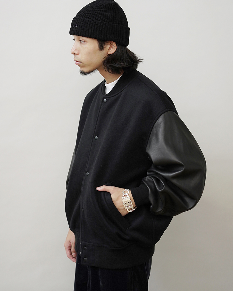 返品・交換 Graphpaper Melton Stadium Jacket 1