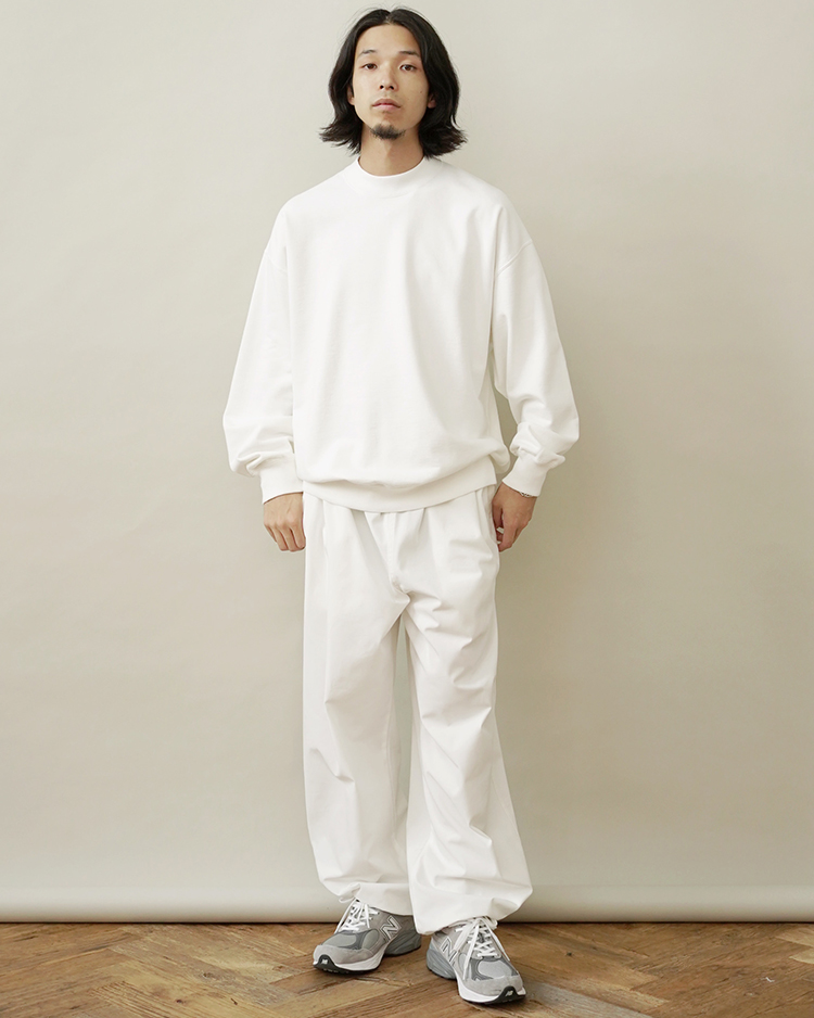 Y】ORGANIC COTTON TWILL TAPERED - スラックス