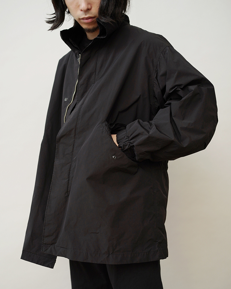 AIR WEATHER SHORT MODS COAT / BLACK | ATON (MEN)(エイトン) | OUTER