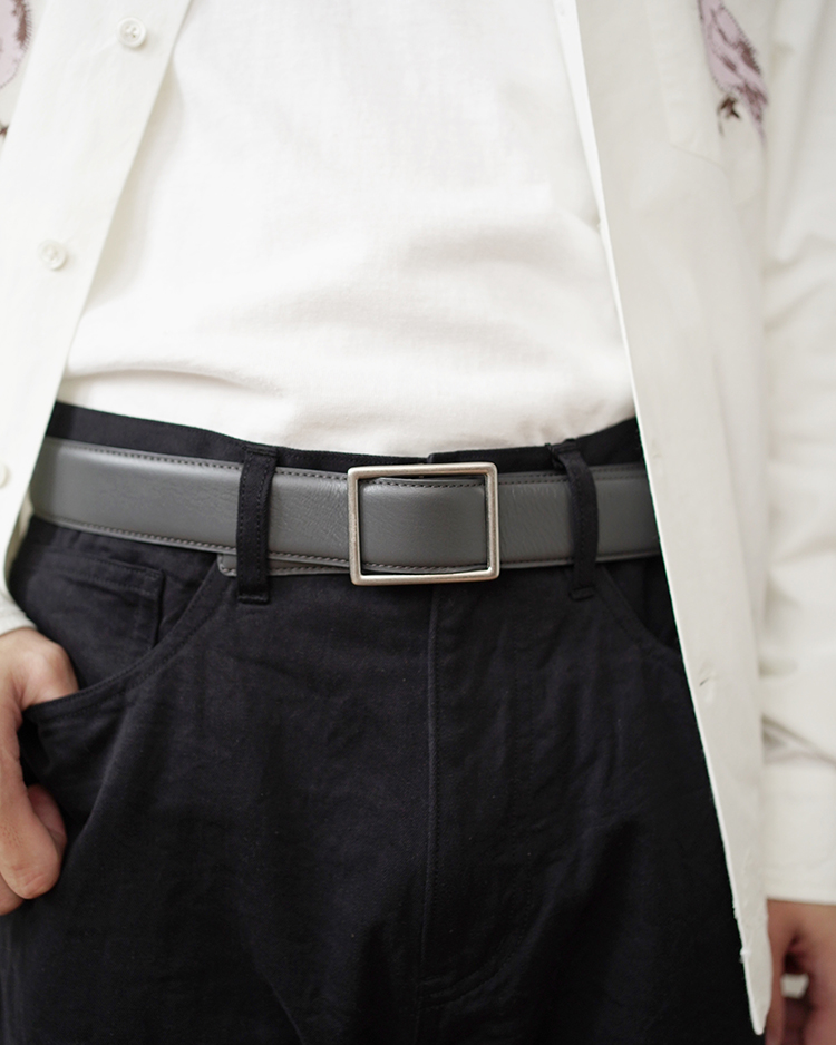 Graphpaper Holeless Leather Belt 23SS 青 - ベルト