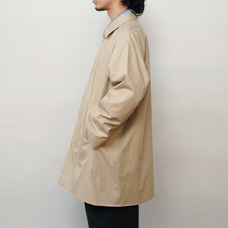 SOUTIEN COLLAR COAT - SHORT / KHAKI | YAECA (MEN)(ヤエカ) | OUTER