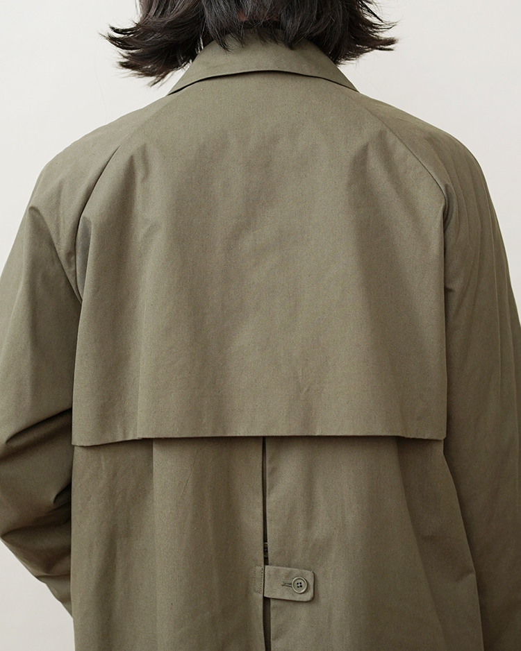 SOUTIEN COLLAR COAT - STANDARD / OLIVE | YAECA (MEN)(ヤエカ