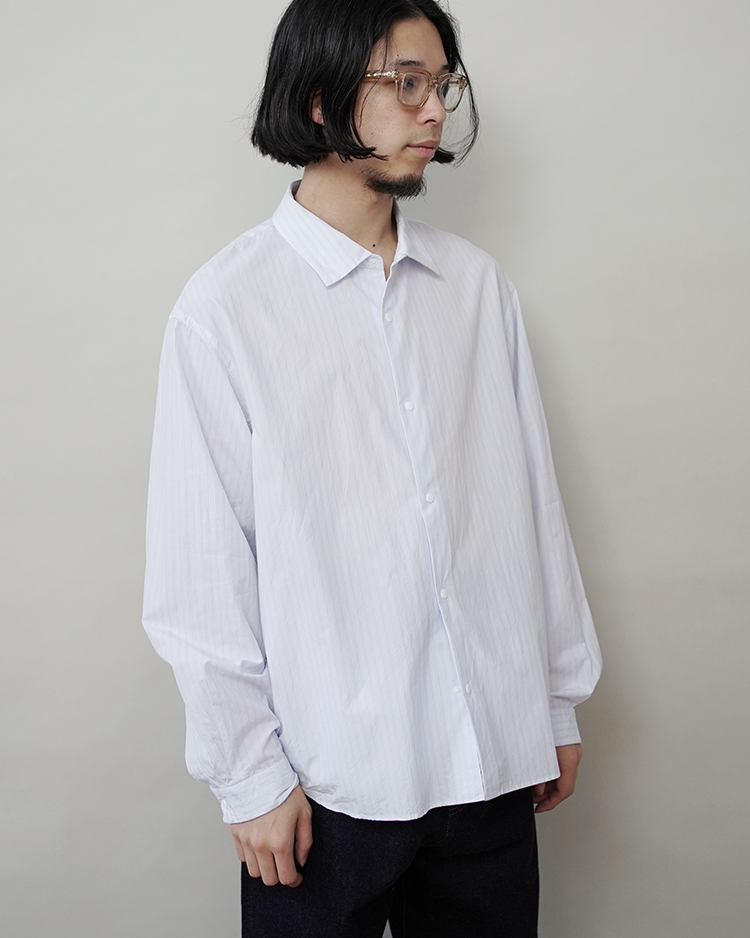 EXTRA WIDE - COMFORT SHIRT / SAX-ST | YAECA (MEN)(ヤエカ) | SHIRTS