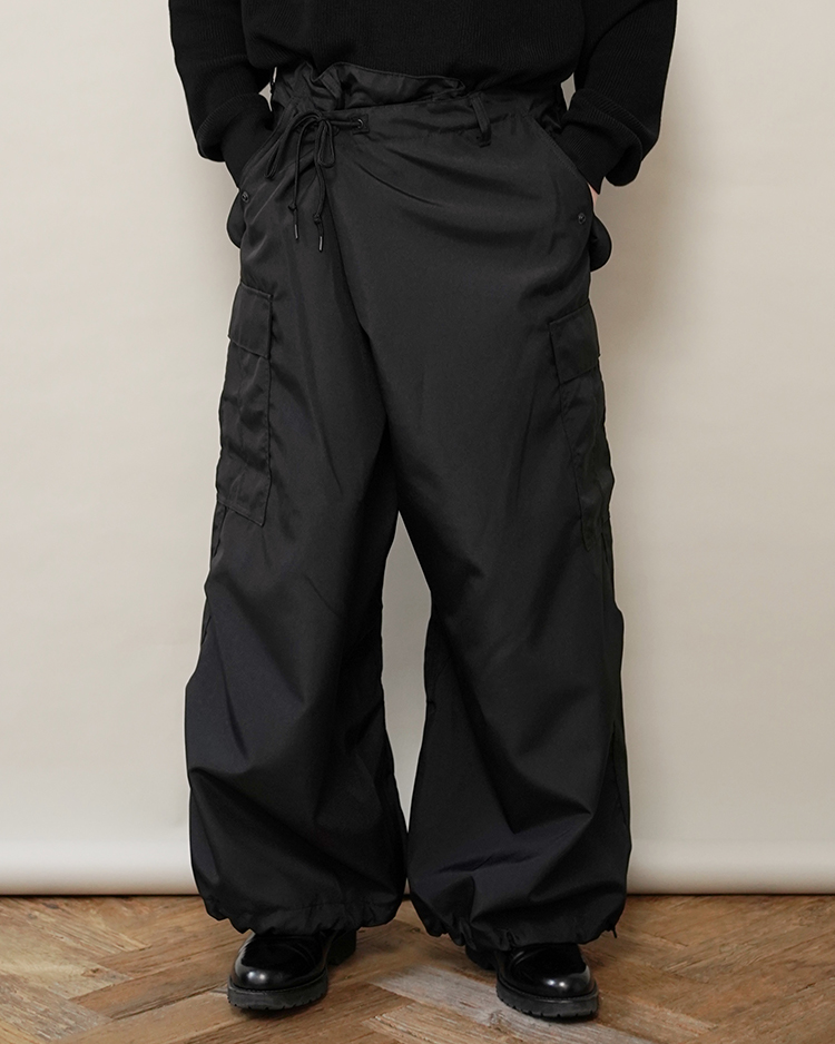 Polyester Matte Trousers(WM-P006-051) / BLACK | JUNYA WATANABE MAN