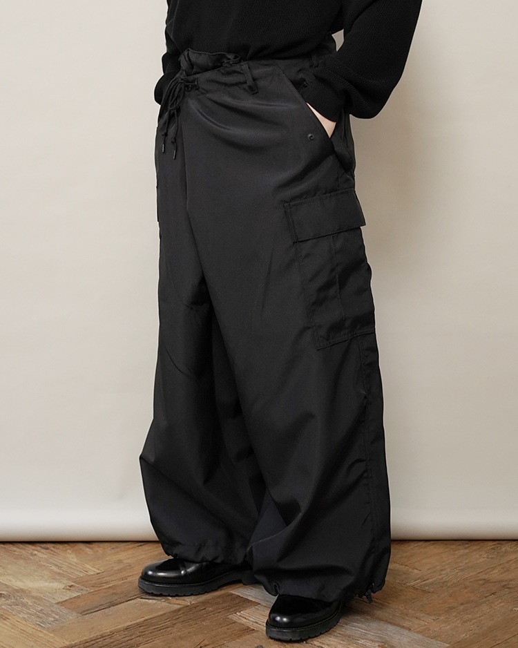 Polyester Matte Trousers(WM-P006-051) / BLACK | JUNYA WATANABE MAN 