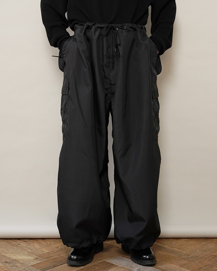 Polyester Matte Trousers(WM-P006-051) / BLACK | JUNYA