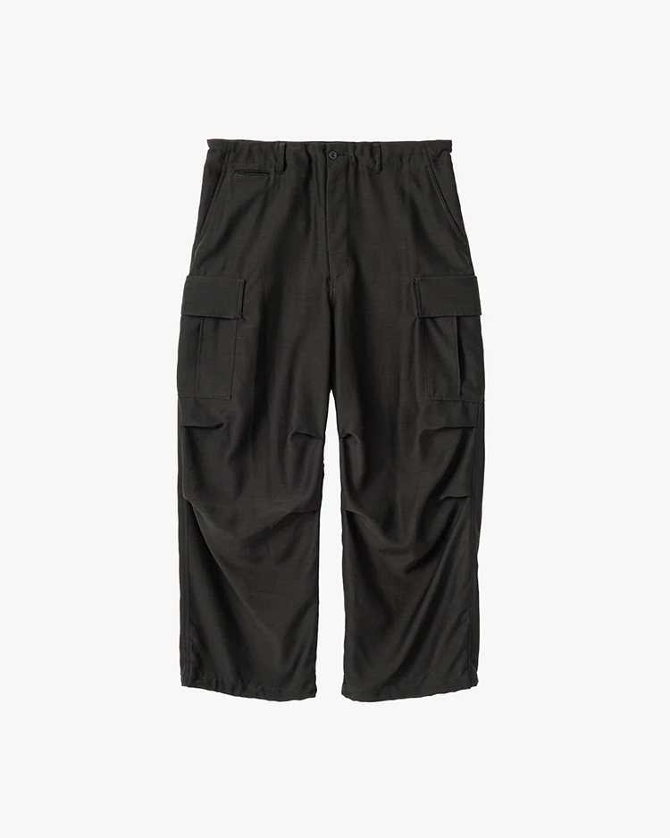 Wool Cupro Military Cargo Pants / BLACK | Graphpaper (MEN)(グラフ