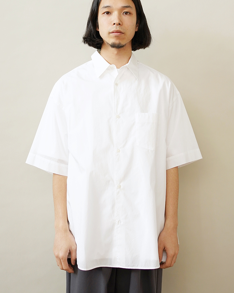 Broad S/S Oversized Regular Collar Shirt / WHITE | Graphpaper (MEN 