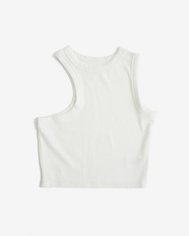  / Asymmetry Rib Tank / WHITE