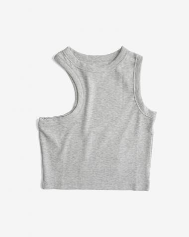  / Asymmetry Rib Tank / LT.GREY