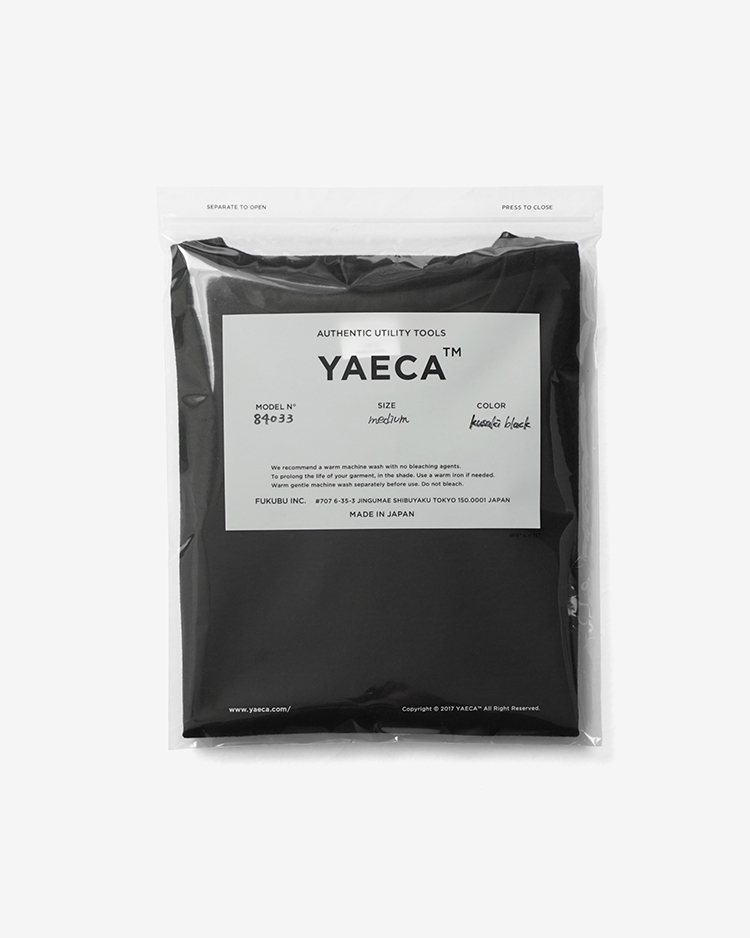 YAECA (WOMEN) / CREW NECK T-SHIRTS  S/S / KUSAKI BLACK