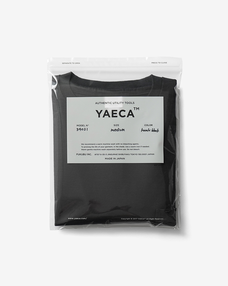YAECA (MEN) / CREW NECK T-SHIRTS PK S/S / KUSAKI BLACK